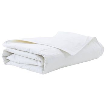 Edredón De Verano 140 X 220 Cm Verano Pluma Blanco Transpirable Vidaxl