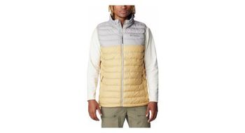 Chaqueta sin mangas columbia powder lite beige gris