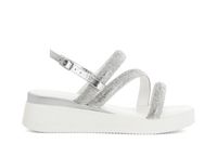 sandalias asimetricas con pedreria silver