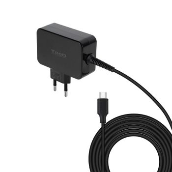TooQ TQLC-USBCGAN65PD Cargador de portátil GAN USB-C PD 65W Negro