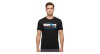 camiseta de manga corta ironman frankfurt negra para hombre