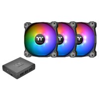 thermaltake pack de 3 pure plus rgb 14 radiator fan tt premium edition