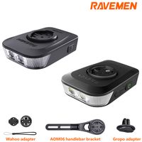 luz delantera para bicicleta ravemen fr1100 se fr500 compatible con garmin y wahoo recargable con visibilidad lateral para dia y noche soporte aom06