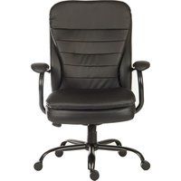 teknik goliath b991 bonded leather reclining executive office chair - black black