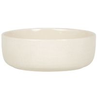 cuenco de ceramica color beige