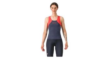 Camiseta para mujer castelli sole top azul roja