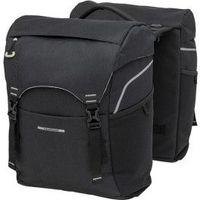 new looxs alforjas sports racktime 32l impermeable poliester negro con reflectantes  39x29x16 cm