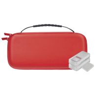 nuwa funda antigolpes con asa roja  4 estuches de juegostarjetas para nintendo switch