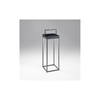 Lámpara De Mesa Solar Y Recargable Cage De Perenz Gris Oscuro H50cm