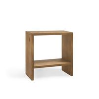 mesita meller envejecida - hecha a mano en espana - madera natural