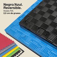 jowy 3 piezas 3m2 tatami puzzle 25cm 100x100cm r superficie r5 lineasr azulnegro