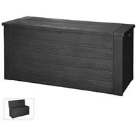 caja de almacenaje para jardin gris oscuro 300 l progarden