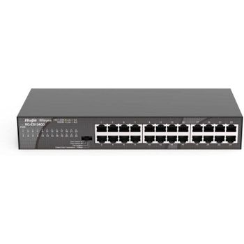 Switch Ruijie RG-ES124GD 24 Puertos Gigabit Ethernet No Administrado Negro