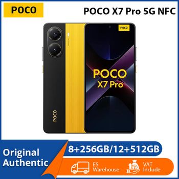 POCO X7 Pro 5G NFC, teléfono inteligente con procesador Dimensity 8400-Ultra, pantalla AMOLED CrystalRes de 6,67 pulgadas, cámara principal de 50 MP con estabilización óptica de imagen (OIS) y batería