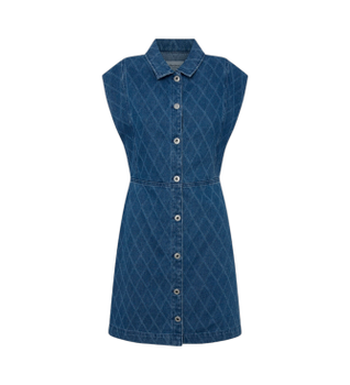 Pepe Jeans para mujer. PL953554 Vestido Chey azul (S), Casual, Algodón, Denim, Sin mangas / Tirantes, Sostenible