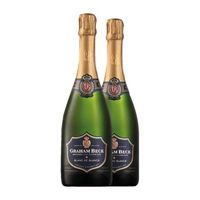 graham beck blanc de blancs brut robertson gran reserva 75 cl 12 vol pack de 2 unidades