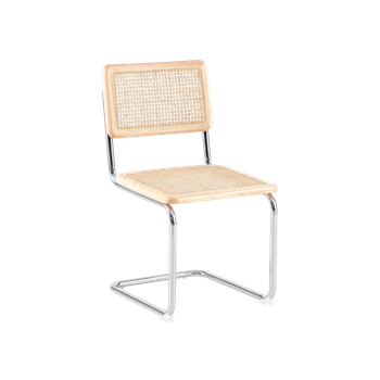 Set De 4 Sillas De Comedor En Ratán Karyn Madera Natural