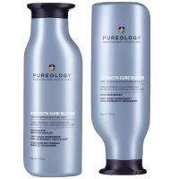 pureology strength cure blonde shampoo and conditioner strengthening bundle for damaged blonde hair with vegan formulas