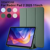 funda de silicona para xiaomi redmi pad 2 de 11 pulgadas 2025 ultrafina con soporte triptico cubierta protectora de cuero pu funcion de activacionsuspension automatica