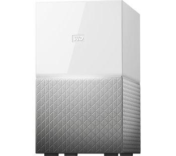 WD My Cloud Home Duo NAS Drive - 12 TB, White, White