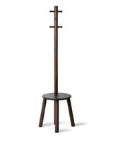 taburete y perchero con 6 ganchos alt 165cm