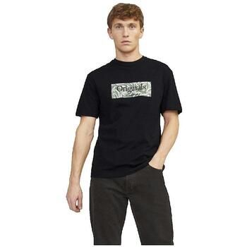 Jack & Jones Camiseta T-shirt Jack Jones Lafayette Branding noir para hombre