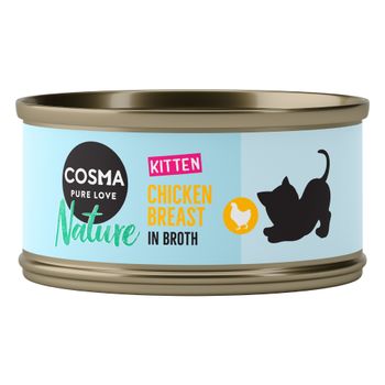 Cosma Nature Kitten 24 x 70 g - Pack Ahorro - Pollo