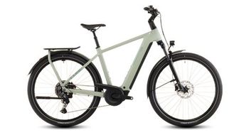 Bicicleta electrica de trekking cube kathmandu hybrid one 800 shimano cues 10s 800 wh 700 mm verde guisante 2026