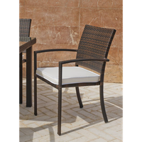 pack de 2 sillones apilables con cojines para exteriores