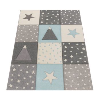 Alfombra infantil Kosmos azul 140x200 cm