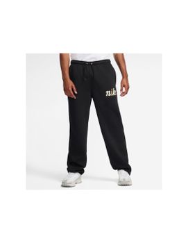 Pantalón Nike Sportswear Club Open-Hem Fleece Pants Hombre Negro