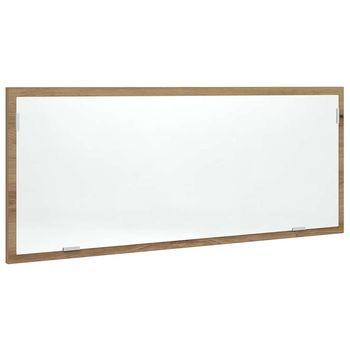 Espejo De Baño，espejo Decorativo Led Madera Ingeniería Roble Artisan 100x8,5x37cm