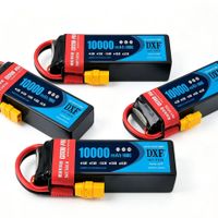 bateria dxf potente de 148v 10000mah 100c para coches rc tamiya losi kyosho - paquete de 2 baterias rc flexibles ideales para coches camiones barcos y tanques rc