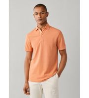 hackett london para hombre hm5600201 polo gmd pique naranja l casual algodon manga corta