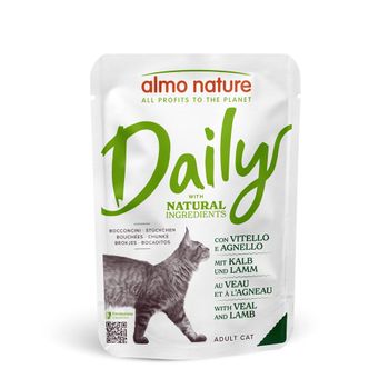 Almo Nature Daily Menu 24 x 70 g - Pack Ahorro - Ternera y cordero