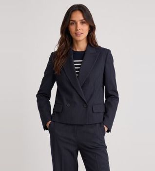 Weekend Max Mara para mujer. 2625046062650 Chaqueta Canapa marino (40), Casual, Lana, Clásico