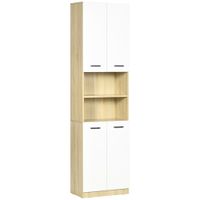 columna de bano 53x335x1957 cm blanco y roble