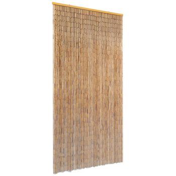 Cortina De Bambú Para Puerta Contra Insectos 90x220 Cm Vidaxl