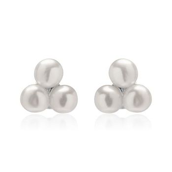 Pendientes de plata 925 con perla