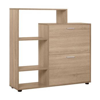 Zapatero 101,5x25,5x98cm madera natural