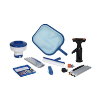 kit de mantenimiento y limpieza integral para piscinas  set completo de 6 articulos esenciales  incluye limpiafondos venturi analizador de agua cepillo recogehojas dosificador flotante y
