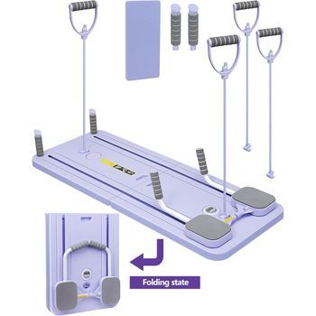 Reformer Pilates Portátil Mg-301, Plegable, Cuerda Elástica