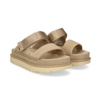 ugg sandalias planas mujer - beige talla 9