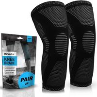 pack 2 rodillera de compresion negro xl powerlix