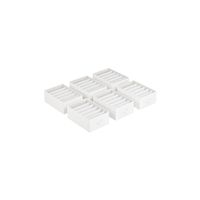 organizadores de cajon armario compartimentos plegables para pantalones blanco nube  6