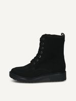 caprice bootie black made of leather without heel size 38