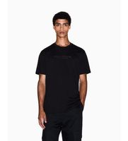 ax armani exchange para hombre xm001280af10361uc001 camiseta regular con logo xxl negro casual algodon manga corta