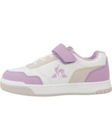 de le coq sportif zapatillas le coq sportif lcs court breaker nina blancas y lila con velcro optwht