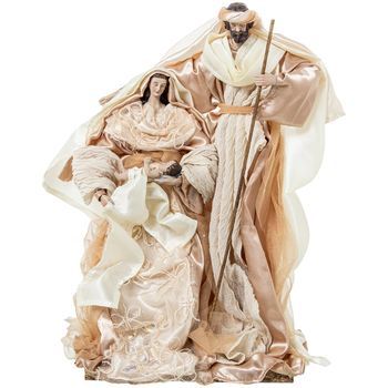 Figura Sagrada Familia Blanco Y Beige