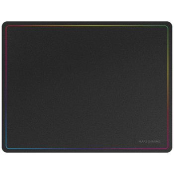 Marsgaming Mmp124 Alfombrilla Gaming 360x260mm Diseño Rainbow Caucho Natural Y Nanotextil Negro